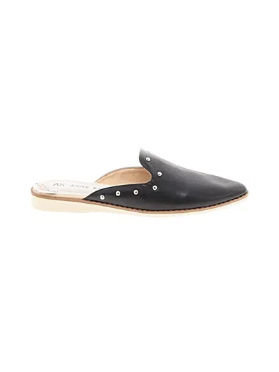 Pre-owned Ak Anne Klein Mule/clog In Black
