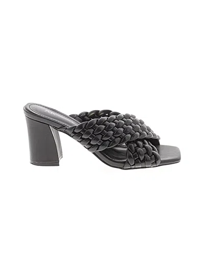 Pre-owned Ak Anne Klein Mule/clog In Black