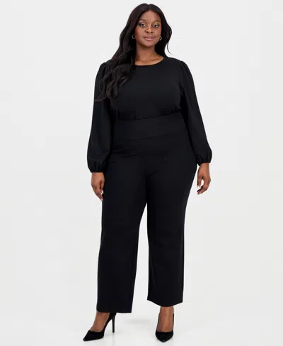 AK ANNE KLEIN PLUS SIZE HIGH RISE PULL ON PANTS