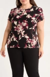 Ak Anne Klein Print Top In Multi