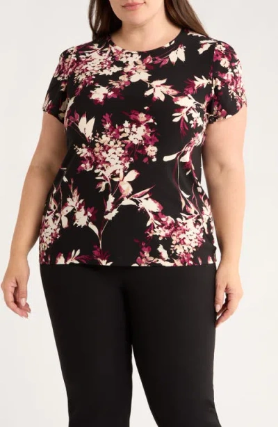 Ak Anne Klein Print Top In Multi