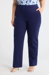 Ak Anne Klein Pull On Pants In Blue