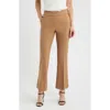 Ak Anne Klein Pull-on Ankle Pants In Brown