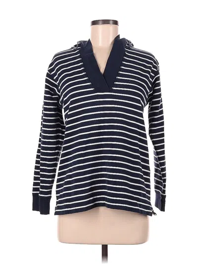 Pre-owned Ak Anne Klein Pullover Hoodie In Blue