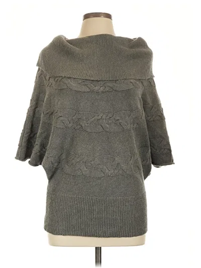 Pre-owned Ak Anne Klein Pullover Sweater In Gray