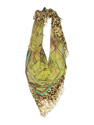 Pre-owned Ak Anne Klein Scarf In Green