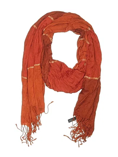 Pre-owned Ak Anne Klein Scarf In Orange