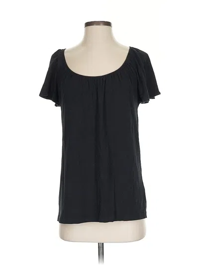 Pre-owned Ak Anne Klein Short Sleeve T-shirt In Black