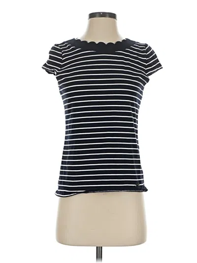 Pre-owned Ak Anne Klein Short Sleeve T-shirt In Blue