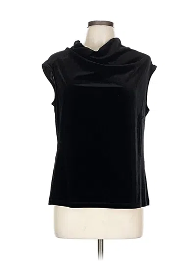Pre-owned Ak Anne Klein Sleeveless T-shirt In Black