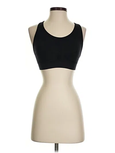 Pre-owned Ak Anne Klein Sports Bra In Black