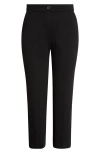 Ak Anne Klein Straight Leg Pants In Black