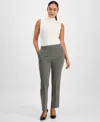 Ak Anne Klein Pull On Slash Pocket Str P Xxs Xl In Gray