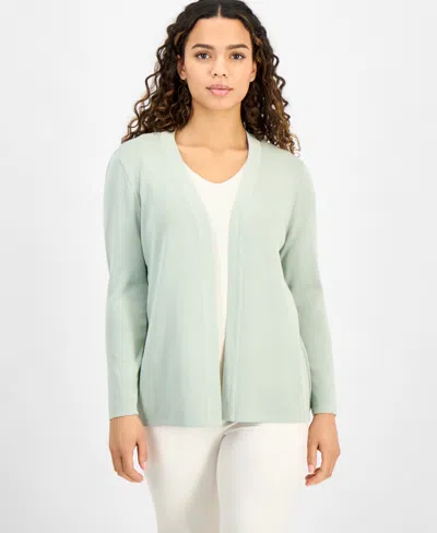 Ak Anne Klein Women's Newport Kissing Front Cardigan