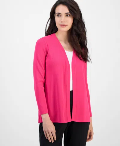Ak Anne Klein Women's Newport Open-front Cardigan