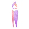 Ak Royalty Resortwear Pink / Purple St Tropez Set Lilac