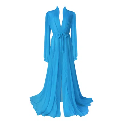 Ak Royalty Resortwear Women's Alexis Beach Gown Azure Blue
