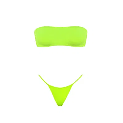 Ak Royalty Resortwear Women's Lola Bikini Neon Green