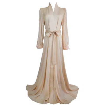 Ak Royalty Resortwear Women's Neutrals Reina Sparkling Gown Powder