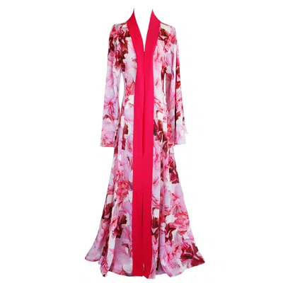 Ak Royalty Resortwear Women's Pink / Purple Carol Kimono Cypress Pink