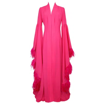 Ak Royalty Resortwear Women's Pink / Purple Melanie Waterfall Kimono Cypress Pink