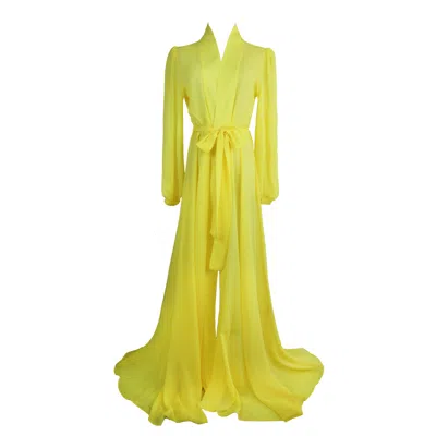 Ak Royalty Resortwear Women's Yellow / Orange Alexis Beach Gown Sunny Yellow