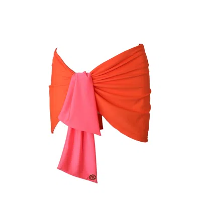 Ak Royalty Resortwear Women's Yellow / Orange Lola Mini Skirt Neon Orange