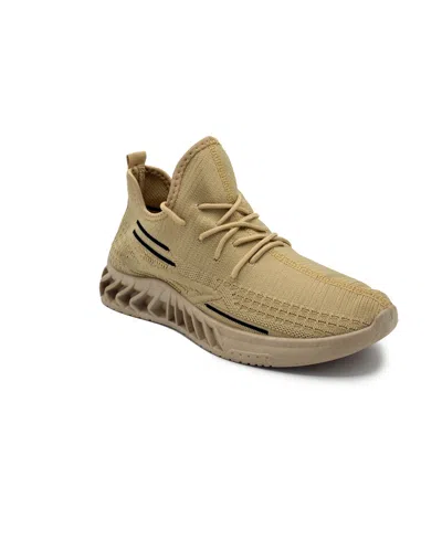Akademiks Men's Fit 2.0 Knit Jogger Sneakers In Beige
