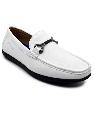 Akademiks Men's Ogden Slip On Comfort Loafers In White