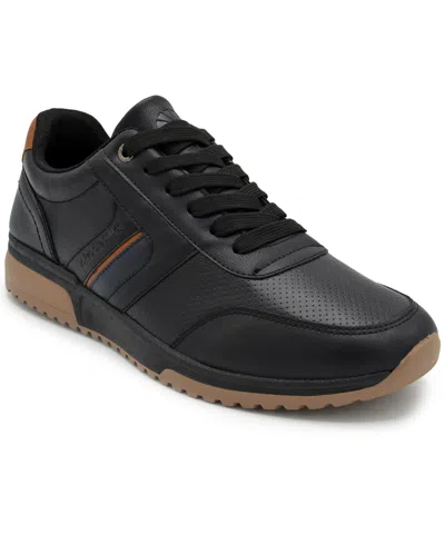 Akademiks Men's Point Court Sneakers In Black