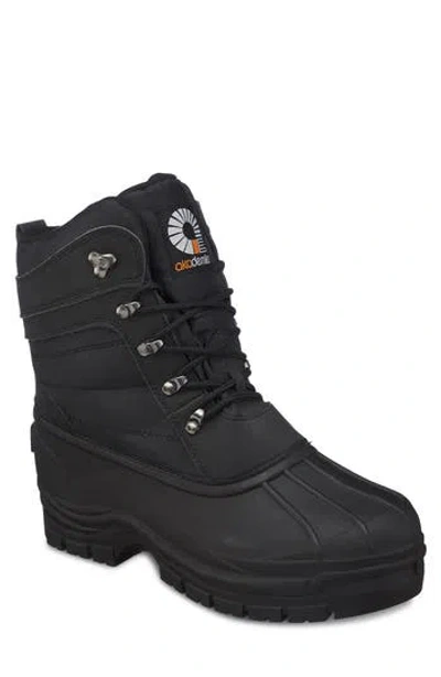 Akademiks Waterproof Duck Toe Snow Boot In Black