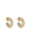 Akaila Reid Mini 18k Yellow Gold Diamond Hoop Earrings