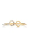 Akaila Reid Swirl 18k Yellow Gold Pearl Bracelet In White