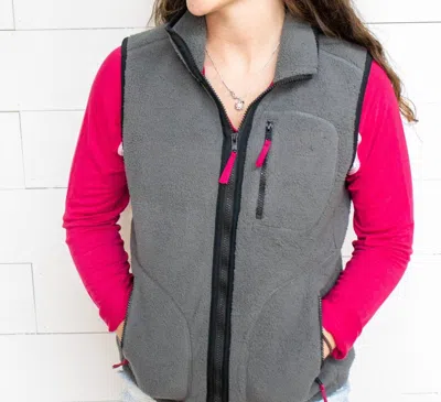 Akaiv Love Yourself Vest In Grey/black In Multi