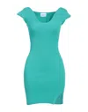 Akala Studio Short Dresses In Green