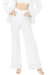 Akalia Ameli White Flared Pants In White