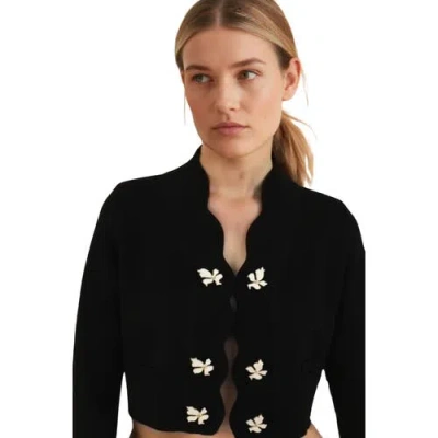 Akalia Annie Long Sleeve Jacket In Black