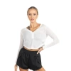Akalia Chloe Romantic Scalloped Detailing Shorts In Black