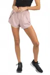 Akalia Chloe Romantic Scalloped Detailing Shorts In Pink