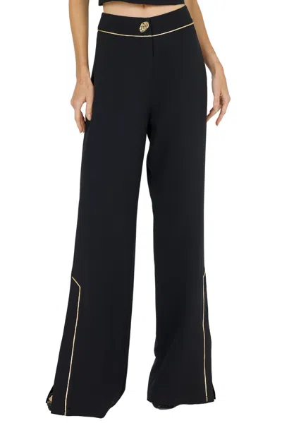 Akalia Clare Mid-rise Regular Fit Pant In Black
