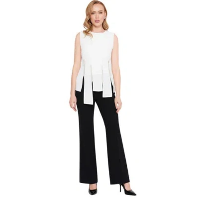 Akalia Freya Crystal Embellished Top In White