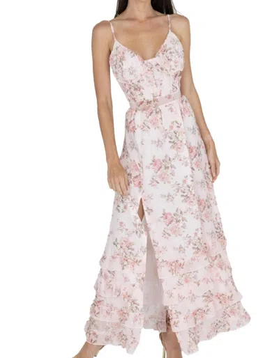 Akalia Hailey Carmen Dress In Pink
