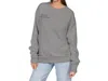 Akalia Hannah Accolade Pullover In Concrete Grey In Animal Print