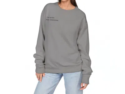 AKALIA HANNAH ACCOLADE PULLOVER IN CONCRETE GREY