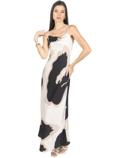 Akalia Kelly Slip Dress In Black