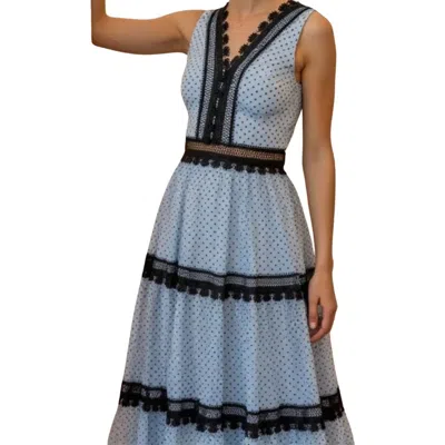 Akalia Kiki Dotted Long Dress In Multi