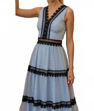 Akalia Kiki Dotted Long Dress In Multi