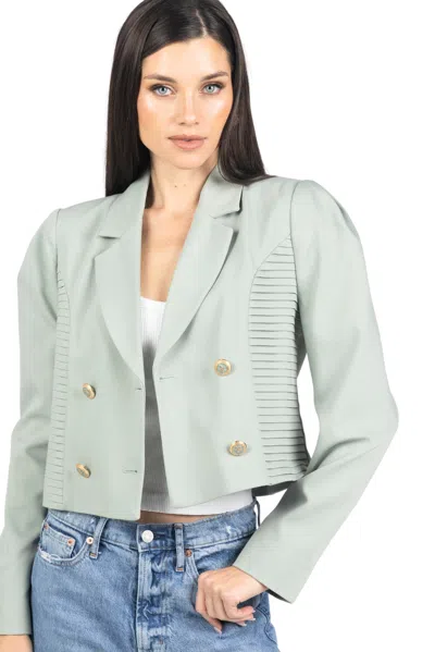Akalia Lancey Cropped Women Blazer In Grey