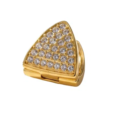 AKALIA LUNA WATERPROOF DAINTY TRIANGLE ZIRCON PAVE STUD