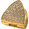 Akalia Luna Waterproof Dainty Triangle Zircon Pave Stud In White